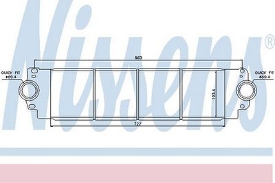 Nissens Intercooler for VW Caravelle CAAC/CCHA 2.0 June 2012 to August 2016