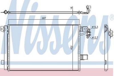 Nissens Condenser for VW Caravelle CAAC/CCHA 2.0 June 2012 to August 2016