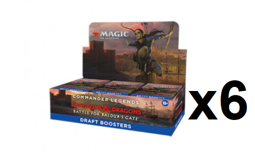 ЗАПЕЧАТАННЫЙ КЕЙС Draft Booster Box Легенды командира Битва за Врата Балдура MTG CLB