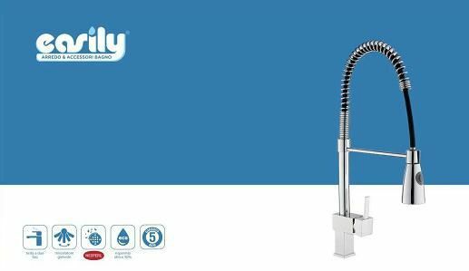 Miscelatore Rubinetto Lavello Cucina Getto Lavabo Di Design 59592 dfh