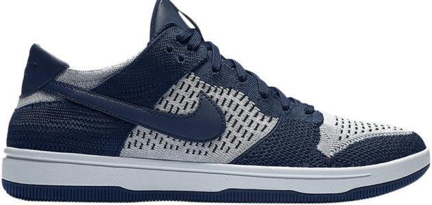 Nike Dunk Low Flyknit College Navy Platinum