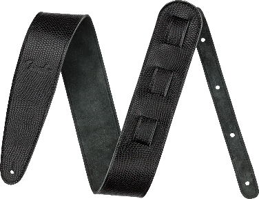 Genuine Fender Limited Edition Leather Guitar Strap, Lizard, 099-0649-016