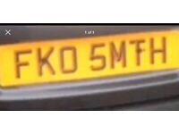 Smith reg plate on retention FK05MTH FK0 5MTH