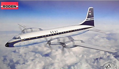 Roden 312 Bristol 175 Britannia Liner series 300, 1/144 scale plastic model kit