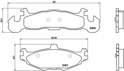 Brembo P11001 Bremsbelag Satz Scheibenbremsbelag Bremsklötze VA vorne P 11 001