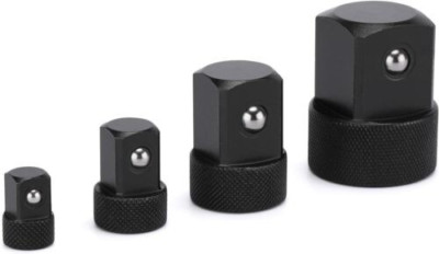 4pcs Low Profile Impact Socket Adapter Set Crmo 1/4''f To 3/8''m 3/8''f To 1/2''m 1/