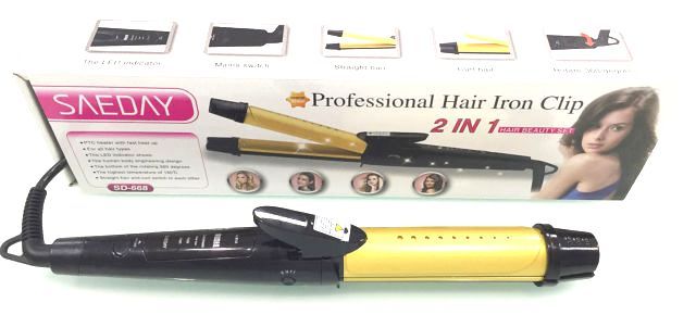 Piastra Per Capelli Lisci Ricci Saeday SD-669 Mossi Ondulati Permanente hsb