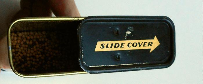 Vintage Richelieu Whole Mustard Seed Sliding Top Tin Sprague Warner Co. Chicago