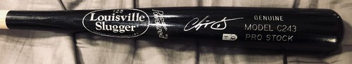 Chipper Jones Autographed Bat Mlb Authenticated