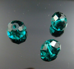 new 25 pieces peacock green swarovski crystal briolette bead