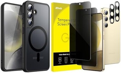 Samsung Galaxy S24 5G Magnetic Case and Privacy Screen Protector with Camera Len