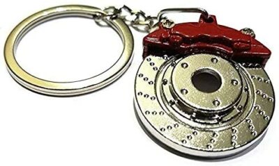 Turbo Keychain + Gearbox + Wheel Tire + Brake Rotor + Wrench Keychain Auto Gift