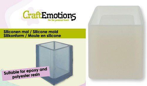 CraftEmotions Silikonform Behälter - Rechteck 6x5cm