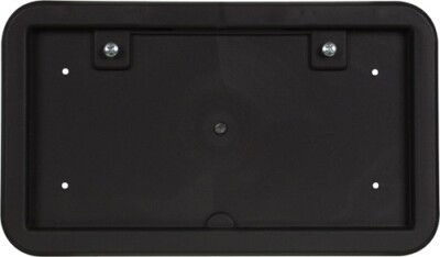 License Plate, Bracket Black Plastic, Without Light Frames, Around License Plate