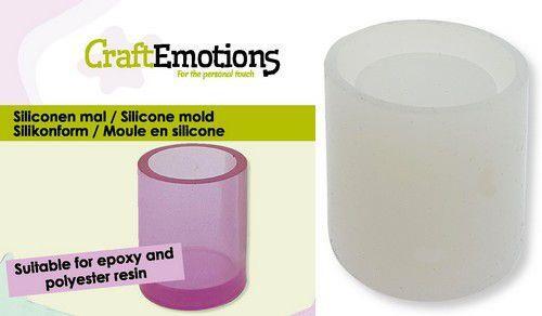 CraftEmotions Silikonform Behälter - Zylinder 6x5cm