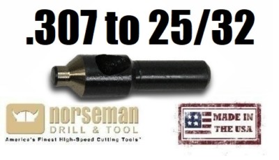 .307 Norseman Super Premium Pilotless Countersink (67130) Gold Oxide 82° USA 