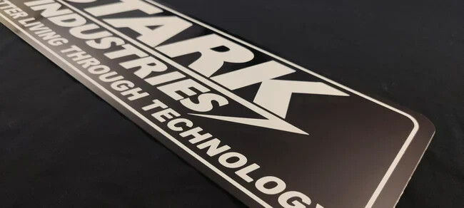 Stark Industries Metal Sign Iron Man Avengers Mancave