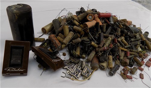 Transistor Radio Parts Pyramid Rainbox Sprague Tex-Cap More Vintage Electronics