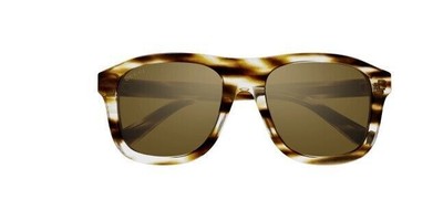 Pre-owned Gucci Gg1316s-003 Havana Havana Bronze Sunglasses