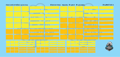 Reporting Mark Paint Patch Set Yellow N Scale