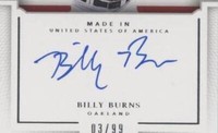 2016 Panini National Treasures - Billy Burns #MI-BI