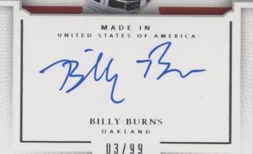 2016 Panini National Treasures - Billy Burns #MI-BI