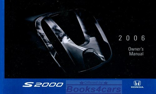 S2000 HONDA 2006 OWNERS MANUAL BOOK OWNER'S HANDBOOK GUIDE | eBay