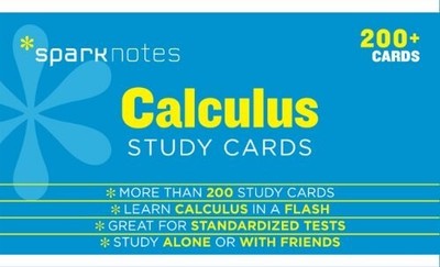 NEW BOX - SPARK NOTES CALCULUS 200 STUDY CARDS important terms & diagrams Spark
