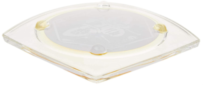 Honey House Naturals Acrylic Bee Bar Plate, 3.5 Inches, Nice Soap Dish