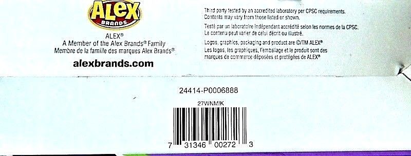 Fashion Scarf Weaving Loom Fluffy Yarn Craft Home-Ec Project ALEX BRANDS NIB