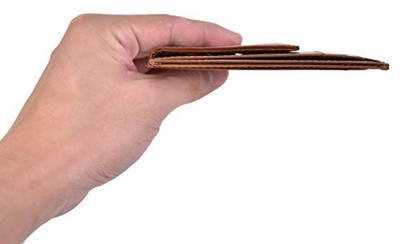 RFID Blocking Money Clip Mens Slim Wallet Leather Thin Mini Front Pocket Wallet