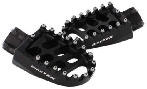 Marchepieds et cale-pieds noirs pour motocyclette Suzuki