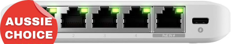 Flex Mini 2.5G Managed Network Switch 5-Port Ethernet Switch for Home Office
