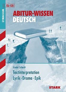 Abitur-Wissen Deutsch / Textinterpretation Lyrik-Drama-E... | Buch | Zustand gut