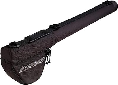 Sage Luggage Ballistic Rod/Reel Case Single, 4-Piece, Black