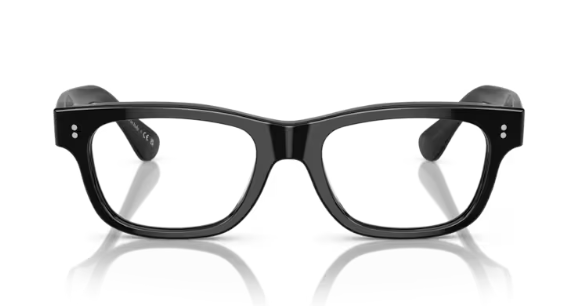 Pre-owned Oliver Peoples 0ov5540u Rosson 1005 Black Soft Square Men's Eyeglasses In Clear