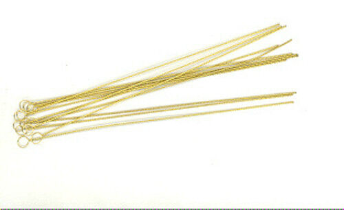 THREE DOZEN (36) Beadsmith #8 Fine Twisted Brass Flexible Wire Needles