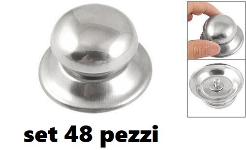 Set 48 Pezzi Pomelli Per Coperchi Universali Pentole Padelle Manici hmj