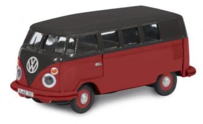 Schuco VW Volkswagen T1 Bus Bully Black Red 1:87 45 263 3700