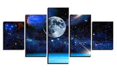  5D Diamond Painting Kits Diamond 37.5 x 17.7 Inch /95 x 45 cm Star Starry Sky