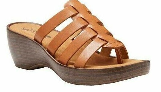 

ЖЕНСКИЕ КОЖАНЫЕ САНДАЛИИ НА ПЛАНСЕ EASTLAND TOPAZ FOAM FOAM FOAM SLIDE, 3020-04, Tan, Wedge Slide