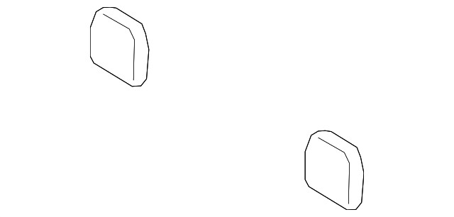 Genuine Ford Headrest Cover KB3Z-26501A05-BB