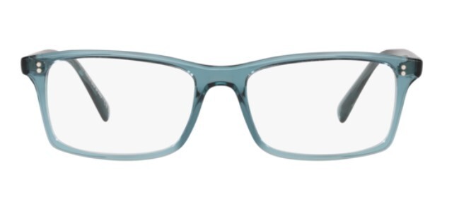 Pre-owned Oliver Peoples 0ov5494u Myerson 1617 Washed Teal Rectangle Men's Eyeglasses In Clear