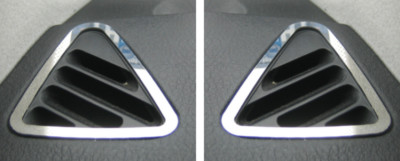 (Rd) Blenden Edelstahl Lüftungsaustritt chrom BMW E39