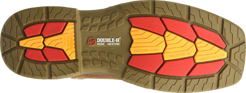 Pre-owned Double-h Boots Men's 11" Troy Phantom Rider Wide Square Composite Toe Roper Work In Medium Bro