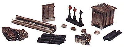 Railway Express Miniatures N Scale Detail Parts - Railroad Yard Details Set