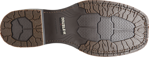 Pre-owned Double-h Boots Men's Men's 10” Ronan Composite Toe Waterproof Ice™ Stockman In Brown