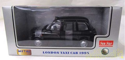 Sunstar 1/18 Minicar 0657440011204 1988 Tx1 London Taxi Black Scale Car