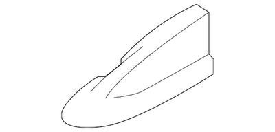 Genuine Mitsubishi Radio Antenna Cover 8723A625XB