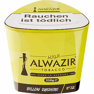 Wasserpfeifentabak Shisha 250g Alwazir Yellow Sunshine Nr.32 (Zitrone, Limette, 